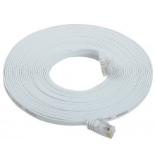 Коммутационный шнур плоский кат.6 UTP 7м белый  PC08-C06U-7M-FL  ITK