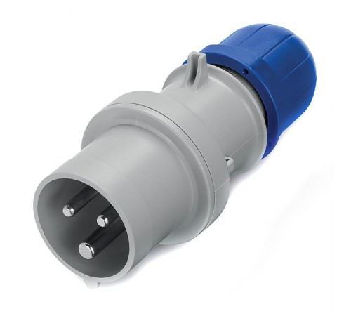 Вилка кабельная с безвинтовыми клеммами IP44 32A 2P+E 230В (замена на DIS2133233)  DIS2133233F  DKC