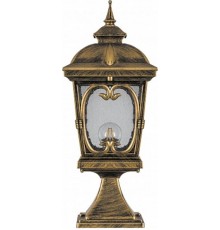 Светильник садово-парковый PL136 100W 230V E27 220*220*530мм черное золото (на постамент 0,59М)  11312  FERON