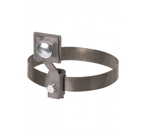 Держатель хомут 10-100 мм нержавеющая сталь, с выносом для прута 6-10 мм, стальной зажим   SQ2402-3180  TDM