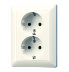 Сдвоенная розетка в одну монтажную коробку AS5020NKIU Jung