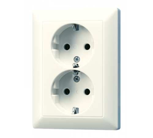 Сдвоенная розетка в одну монтажную коробку AS5020NKIU Jung