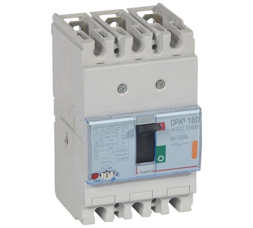 Автоматический выключатель DPX3 160 термомагнитный расцепитель 25кА 400В 3П 120А  420046  Legrand