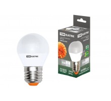 Лампа светодиодная LED 5Вт Е27 220В 4000К FG45 шар  SQ0340-0043  TDM