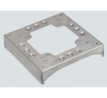 Simon Connect Соединительный цоколь, 2 перф. к/к 85x18мм, 2 отверст. к/к 130х18мм, сталь  KTA822-8  Simon