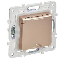 SKANDY Розетка з/к/ш кр. 16А IP44 SK-R11Sa песочный  SK-R16-16-44-K98  IEK