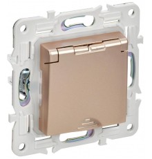 SKANDY Розетка з/к/ш кр. 16А IP44 SK-R11Sa песочный  SK-R16-16-44-K98  IEK