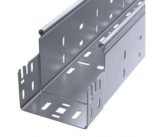 Лоток перфорированный Профи INOX (AISI 316) 100х100x6000 (1,5 мм) (12 м/уп)  PR16.13595  Промрукав