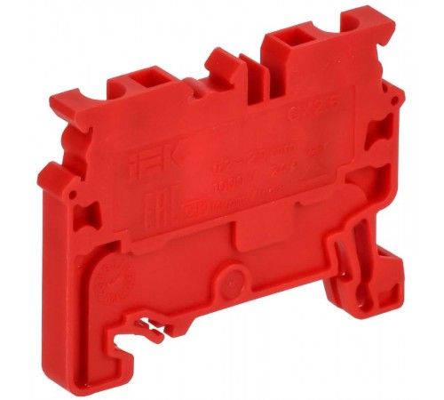 ARMAFIX Клемма пруж. CX2.5 проходн. красная  AF-CT40-00-K04-002  IEK