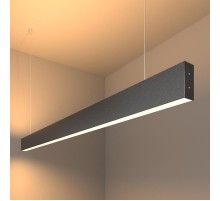 Светильник светодиодный подвесной линейный двусторонний 128см 50W 3000K черная шагрень (101-200-40-128)  a042945  Elektrostandard