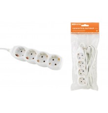 Удлинитель бытовой  У04  4 гнезда, 5метров, с заземлением, ПВС 3х1мм2  16А/250В   SQ1303-0012  TDM