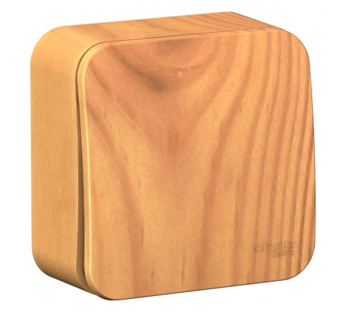 Blanca Ясень О/У с изолирующей пластиной Ясень Выключатель 1-клавишный с самовозвратом, 10А, 250В  BLNCA101015  SE