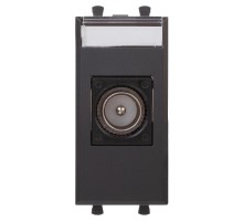 Розетка TV одиночная модульная, "Avanti", "Черный матовый", 1 модуль  4412501  DKC