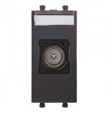 Розетка TV одиночная модульная, "Avanti", "Черный матовый", 1 модуль  4412501  DKC