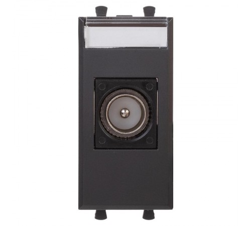 Розетка TV одиночная модульная, "Avanti", "Черный матовый", 1 модуль  4412501  DKC