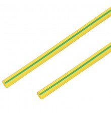 Термоусадочная трубка 20/10 мм, желто-зеленая, упаковка 10 шт. по 1 м  55-2007  PROconnect