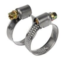 Хомут-стяжка кабельная стальная червячная  16-27 мм, упаковка 50 шт.  07-0616  REXANT