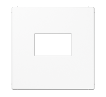 Плата для USB-зарядных устройств без видимого винта; термопласт; белый  LS1969USBWW  Jung