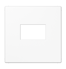 Плата для USB-зарядных устройств без видимого винта; термопласт; белый  LS1969USBWW  Jung