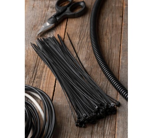 Хомут нейлоновый черный (2,5х250) (100шт.) EKF Basic  plc-cb-2.5x250  EKF