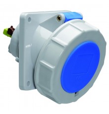 Розетка встраиваемая наклонная 32А 3р 230в 6h IP67 85х85 QC 12819 I 12819-Bals I Bals