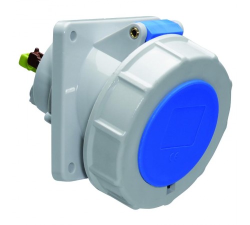 Розетка встраиваемая наклонная 32А 3р 230в 6h IP67 85х85 QC 12819 I 12819-Bals I Bals