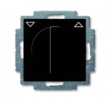 ABB Basic 55 Шато (чёрный) Выключатель жалюзийный поворотный с фиксацией  1101-0-0928   2CKA001101A0928  ABB