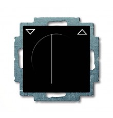 ABB Basic 55 Шато (чёрный) Выключатель жалюзийный поворотный с фиксацией  1101-0-0928   2CKA001101A0928  ABB