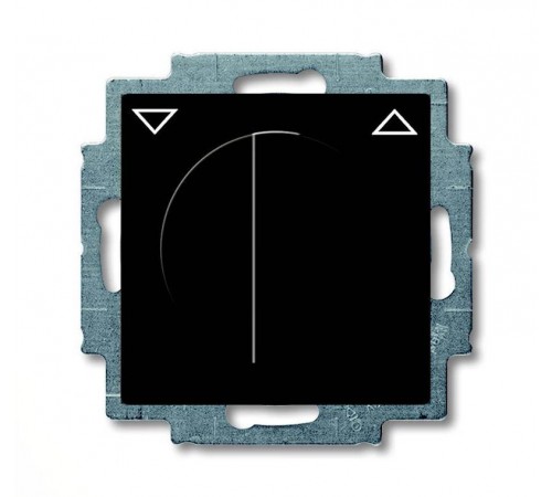 ABB Basic 55 Шато (чёрный) Выключатель жалюзийный поворотный с фиксацией  1101-0-0928   2CKA001101A0928  ABB