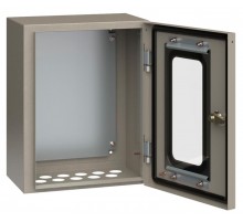 Щит с монтажной панелью ЩМП-1-0 У2 IP54 с прозрачной дверцей (395х310х220мм)  YKM11-01-54-1  IEK