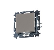 ABB Levit Кофе макиато / белый Переключатель 1-кл. с подсветкой ориентационная  3559H-A06446 18W  2CHH590646A6018  ABB