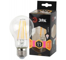 Лампа светодиодная F-LED A60-11W-827-E27 (филамент, груша, 11Вт, тепл, Е27)  Б0035025  ЭРА