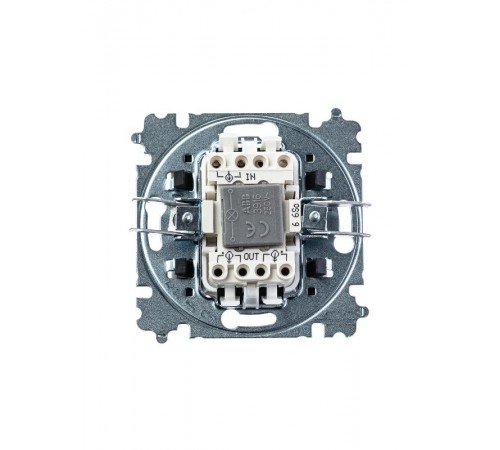 ABB Levit Кофе макиато / белый Переключатель 1-кл. с подсветкой ориентационная  3559H-A06446 18W  2CHH590646A6018  ABB