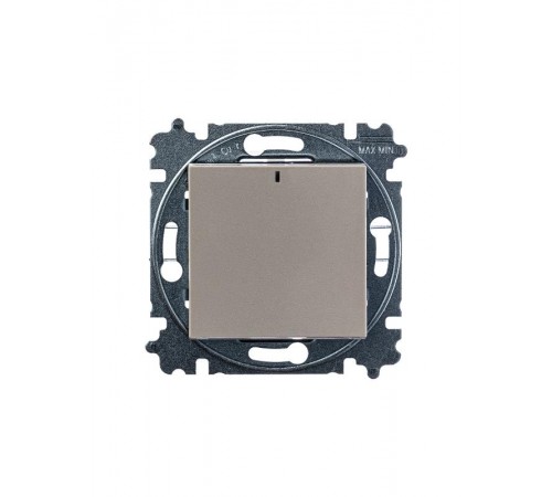 ABB Levit Кофе макиато / белый Переключатель 1-кл. с подсветкой ориентационная  3559H-A06446 18W  2CHH590646A6018  ABB