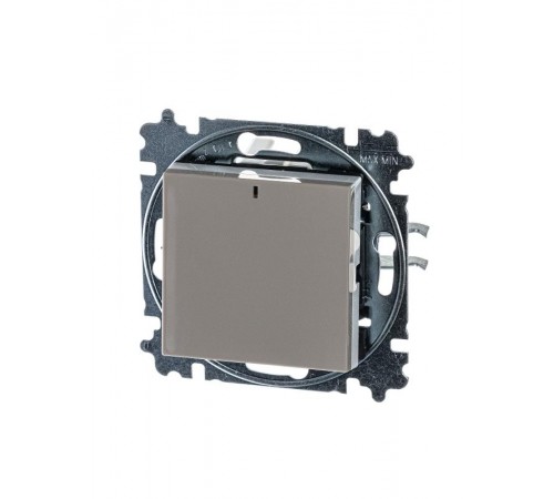 ABB Levit Кофе макиато / белый Переключатель 1-кл. с подсветкой ориентационная  3559H-A06446 18W  2CHH590646A6018  ABB