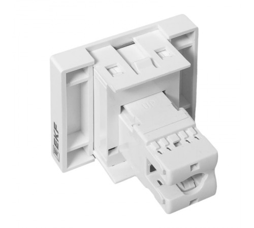 Розетка RJ45 кат. 6, 2 модуля EKF  E2MK016-135-10  EKF
