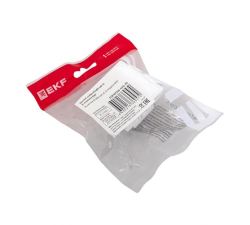 Розетка RJ45 кат. 6, 2 модуля EKF  E2MK016-135-10  EKF