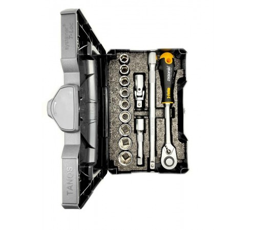 Набор метрических головок с удлиненной трещоткой Ergonic в кейсе, 13шт 05681318  05681318  Felo