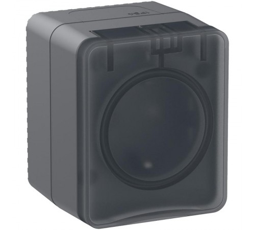 AtlasDesign Profi54 Антрацит O/У Розетка с заземлением со шторками 16А  ATN544045  SE