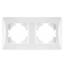 Ugra РАМКА 2-местная, цвет  белый.  С1120-001  GUSI Electric