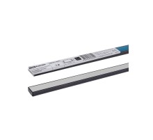 Алюминиевый профиль накладной черный 1506 (1 м), матовый рассеиватель, 2 заглушки, 2 крепежа  SQ0331-0491  TDM