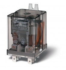 Универсальное электромеханическое реле; монтаж в наконечники Faston 187 (4.8х0.8мм); 2CO 10A; контакты AgNi; катушка 36В DC  606290360000  Finder