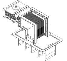Секц. флан. лев. Тип1 2500А Al 3L+N+1/2PE IP55 тран. IEK  LB-2500A5-35-F-FL1  IEK