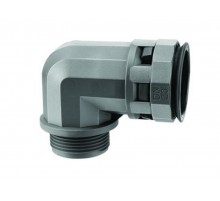 Муфта 90 грд. труба-коробка DN 48 мм. M50х1.5. полиамид. цвет чёрный  PAN48M50N  DKC