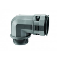 Муфта 90 грд. труба-коробка DN 23 мм. M25х1.5. полиамид. цвет чёрный  PAN23M25N  DKC