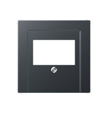 Крышка для ТАЕ и USB розеток, фиксация винтом; термопласт; матовый антрацит; A500  A569BFPLTANM  Jung