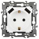 Розетка ЭРА Серия 12 12-4109-01М , 2P+E 16A-250В, штор. с 2xUSB 5В-3А, белый матовый   Б0065728  ЭРА