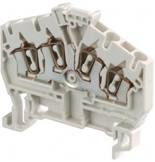 Клемма D2,5/5.I.4L пруж. 2.5мм.кв. серая  1SNA399071R0200  TE