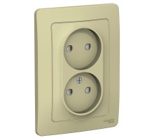 Blanca Бежевый С/У Розетка 2-ая без з/к со шт., 16А, 250В  BLNRS000127  SE