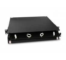 Патч-панель FO-19BX-1U-D1-3xSLT-W120H32-EMP 19"уни,пуст.кор,1U,1 выд.лот(drawer 1U),3сл(3х1),вм3 FPMпан.с ад/3 CSSопт.кас20х32мм  47739  Hyperline